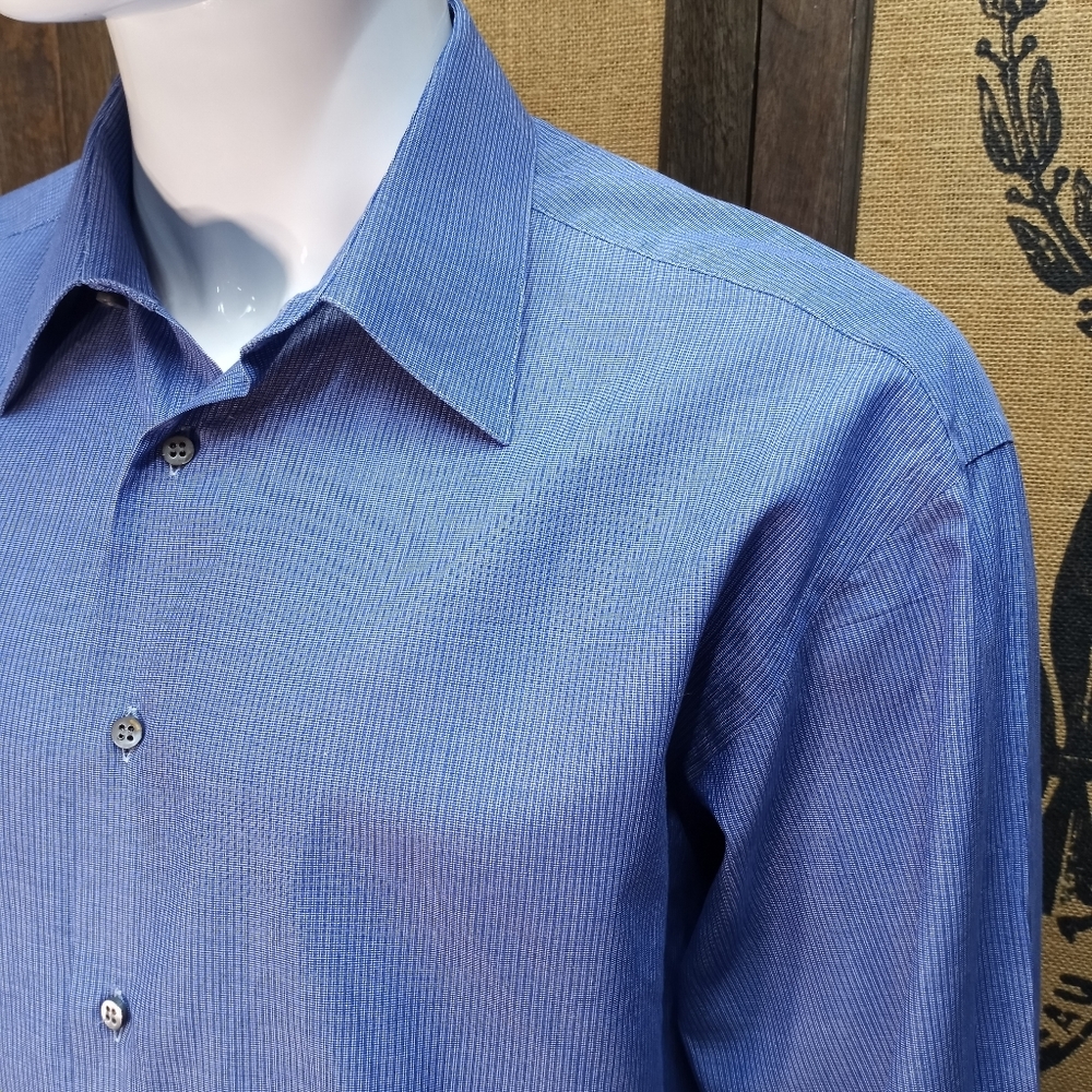 Ermenegildo Zegna Dress Shirt, French Cuffs, 16 1/2 - Picture 2 of 12